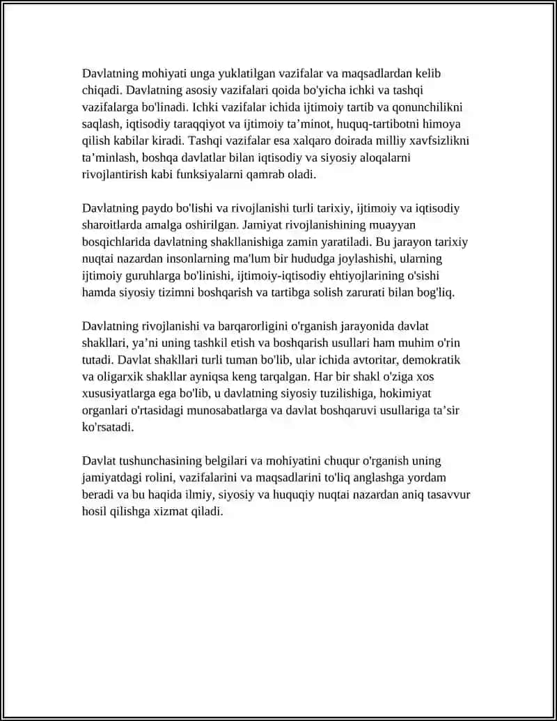 DAVLAT TUSHUNCHASI BELGILARI VA MOHIYATI 4