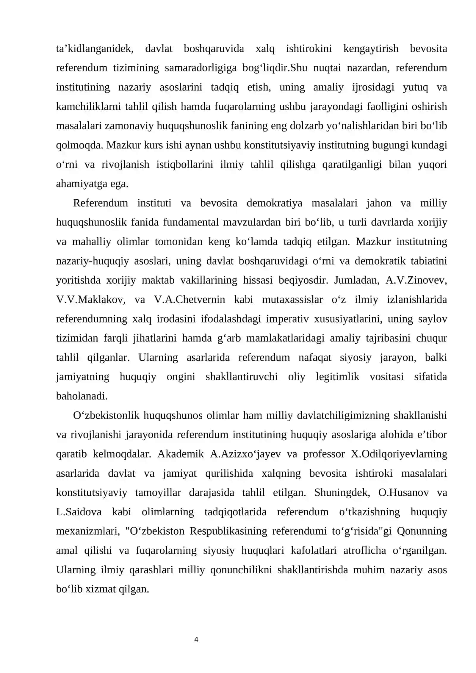 Konstitutsiyada referendum instituti kurs ishi 4