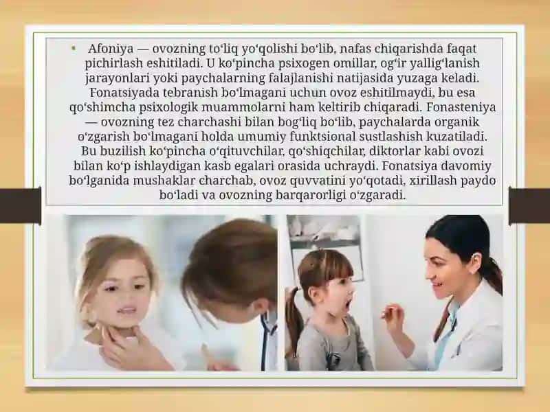 Turli ovoz buzilishlarida ovoz qo‘yish yo‘llari.Umumiy va farqli tomonlari 4