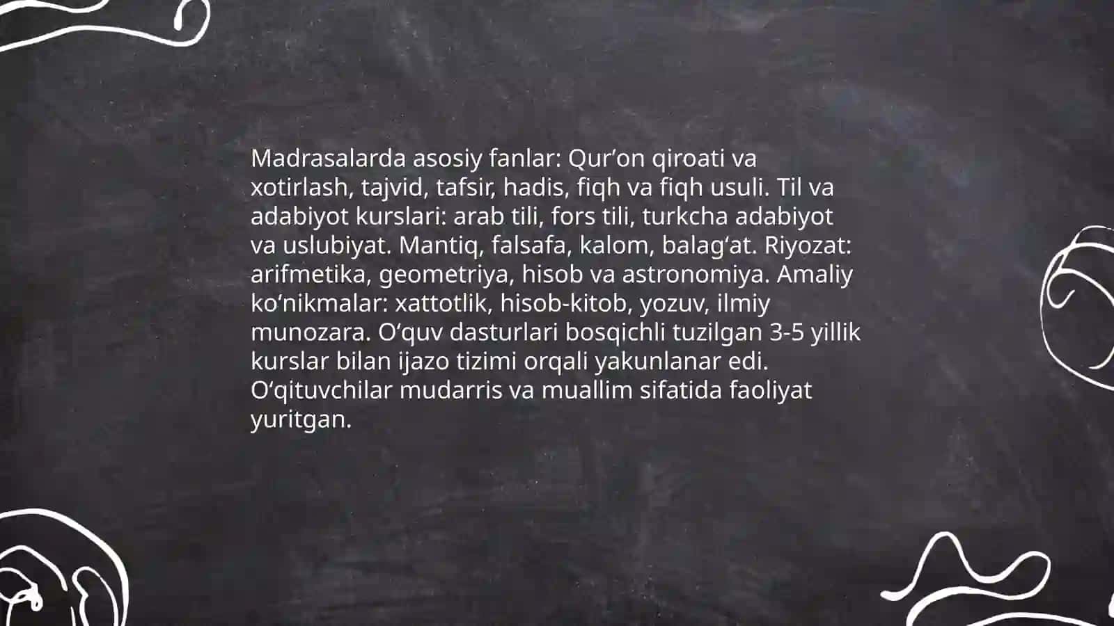 Xonliklar davrida talim-tarbiya va marifiy hayot 4