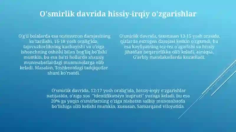 Oʻsmirlik davrida psixik rivojlanish xususiyati 4