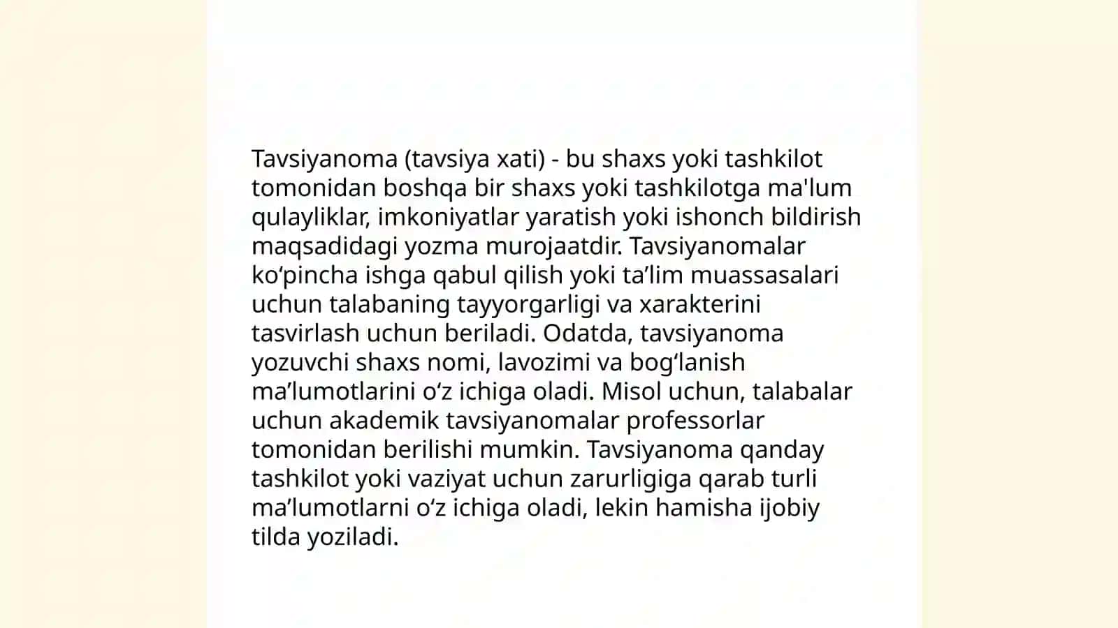 Tavsifnoma, tavsiyanoma va ularning oʻziga xos xususiyatlari 4