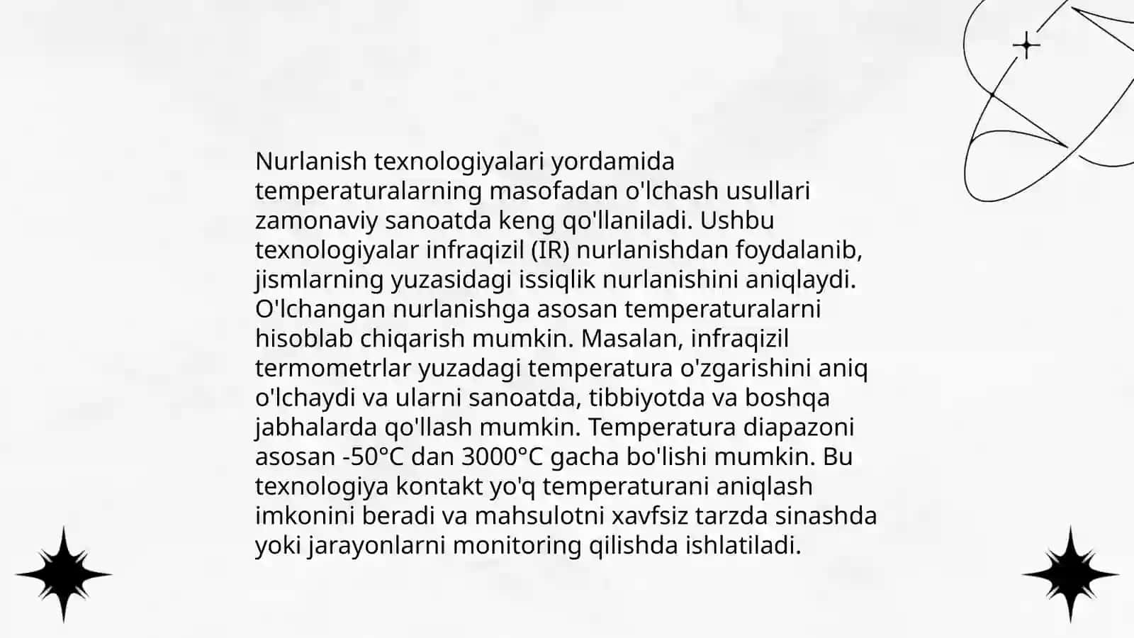 Temperaturni nurlanish temometrlari bilan oʼlchash 4
