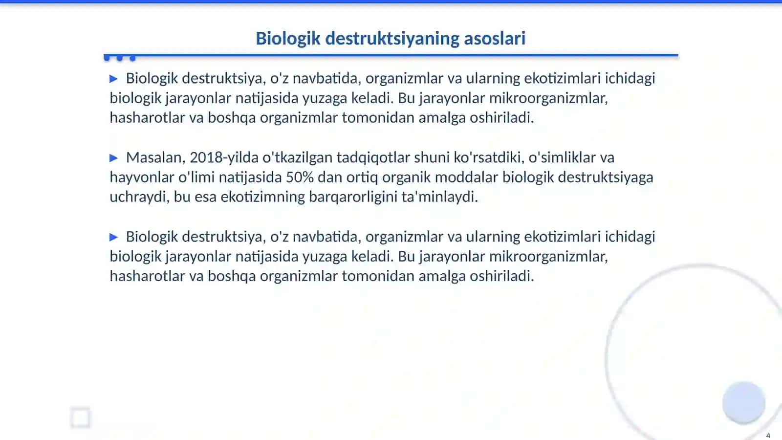 Fizik-mехаnik dеstruktsiya vа biоlоgik dеstruktsiya 4