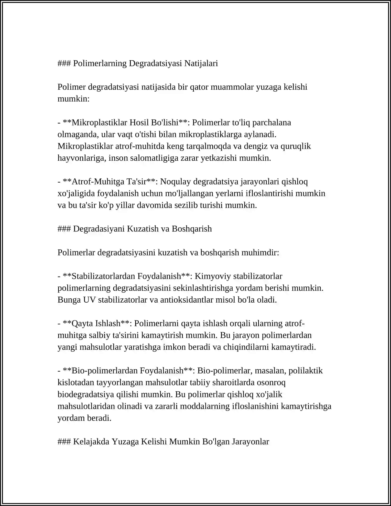 POLIMERLARNING DESTRUKSIYASI 4