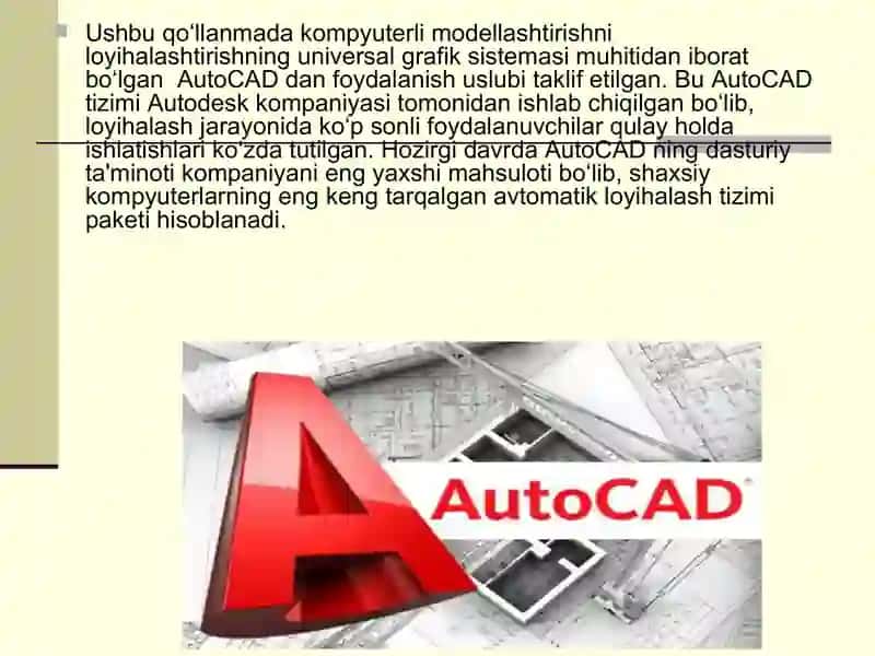 KO'PRIKLARNING ASOSIY ELEMENTLARINI AUTOCAD/REVIT DASTURIDA MODELLASH 4
