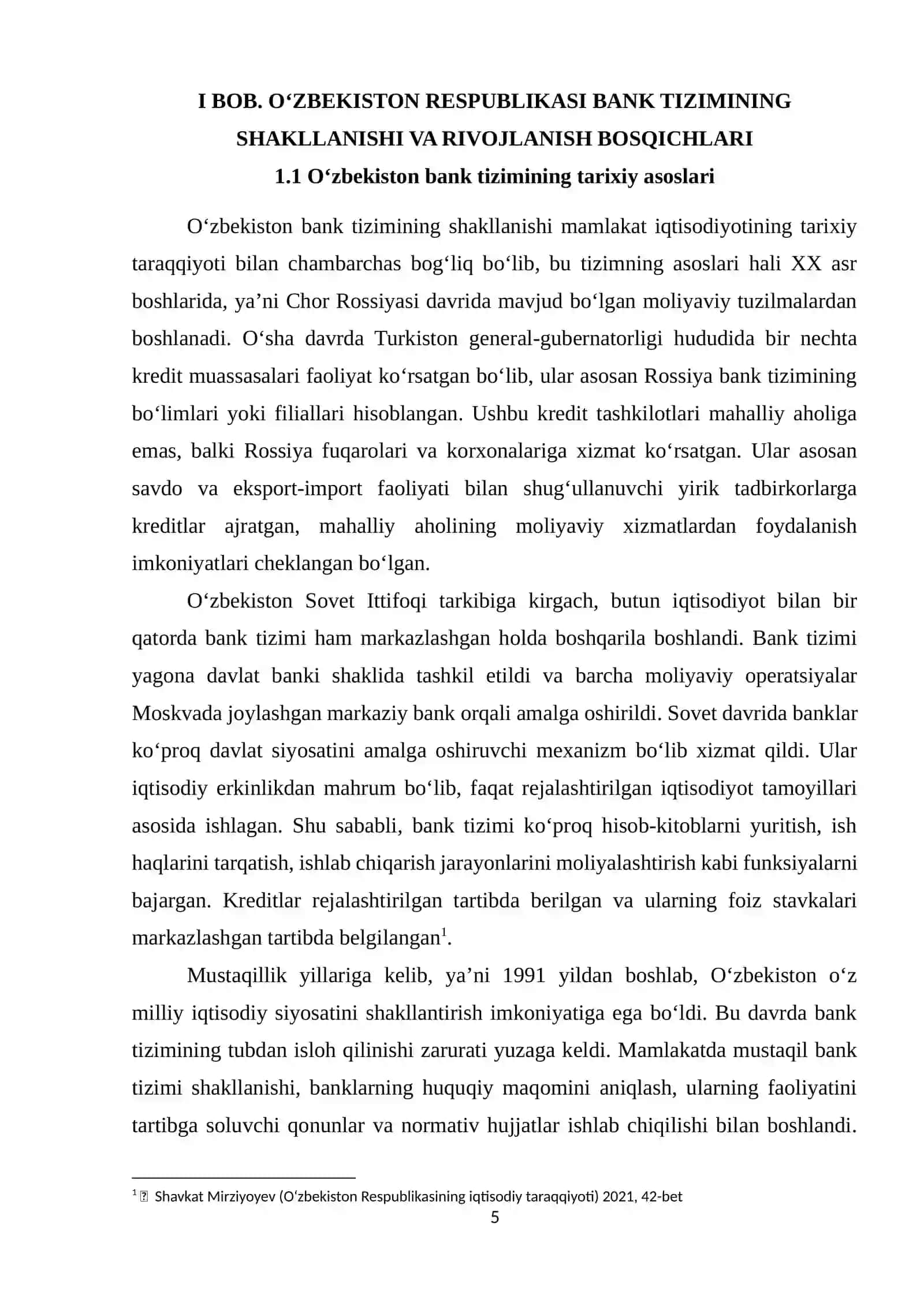 O‘ZBEKISTON RESPUBLIKASI BANK TIZIMINI RIVOJLANTIRISH KO‘RSATKICHLARI 4
