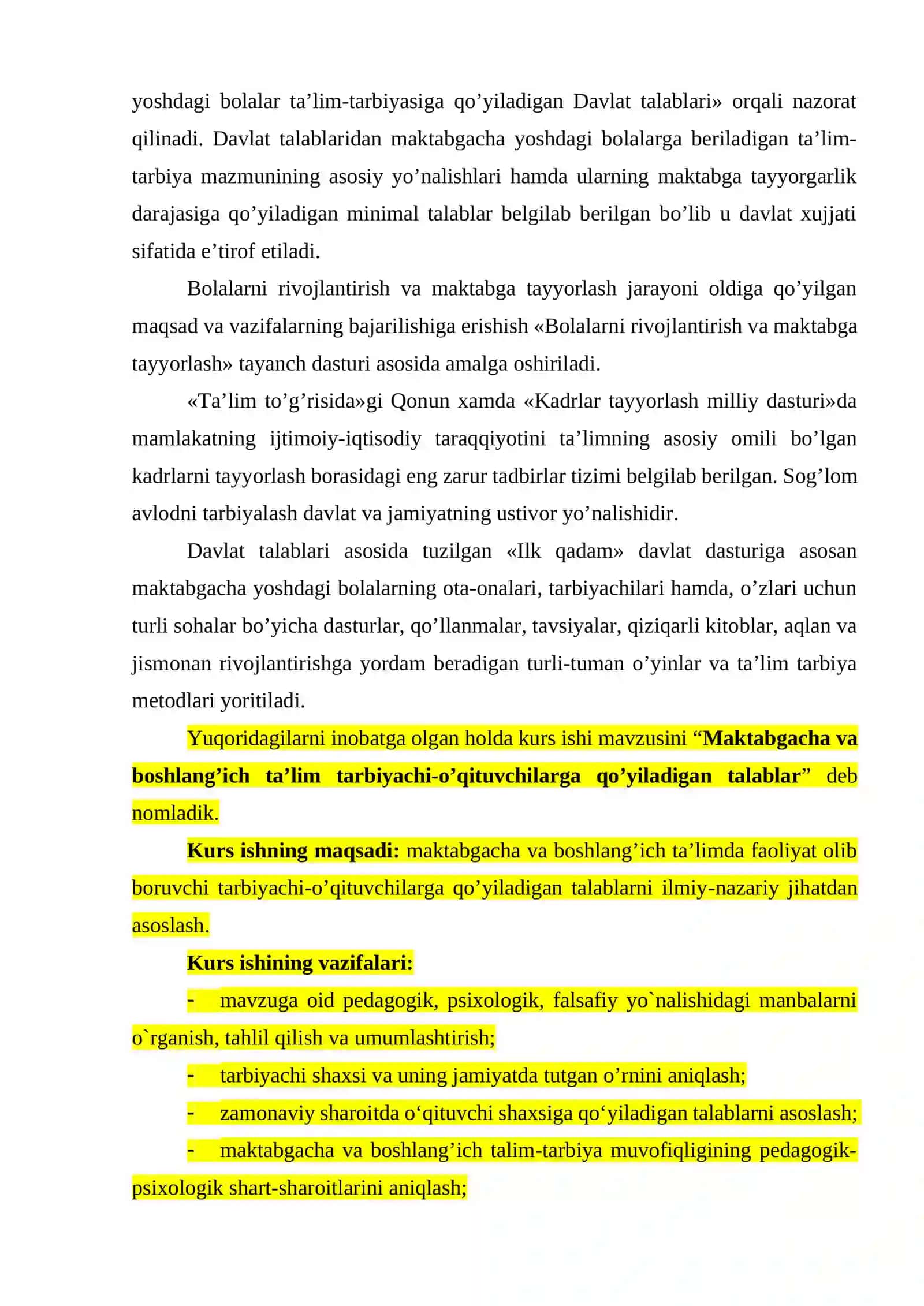 BOLALARNING MAKTABDA TA’LIM OLISHGA TAYYORLIGINI TASHXISLASH USULLARI 4