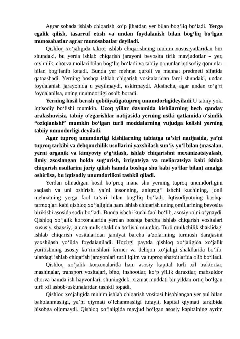 Qishloq xo‘jaligini hududiy ixtisoslashuvi 4