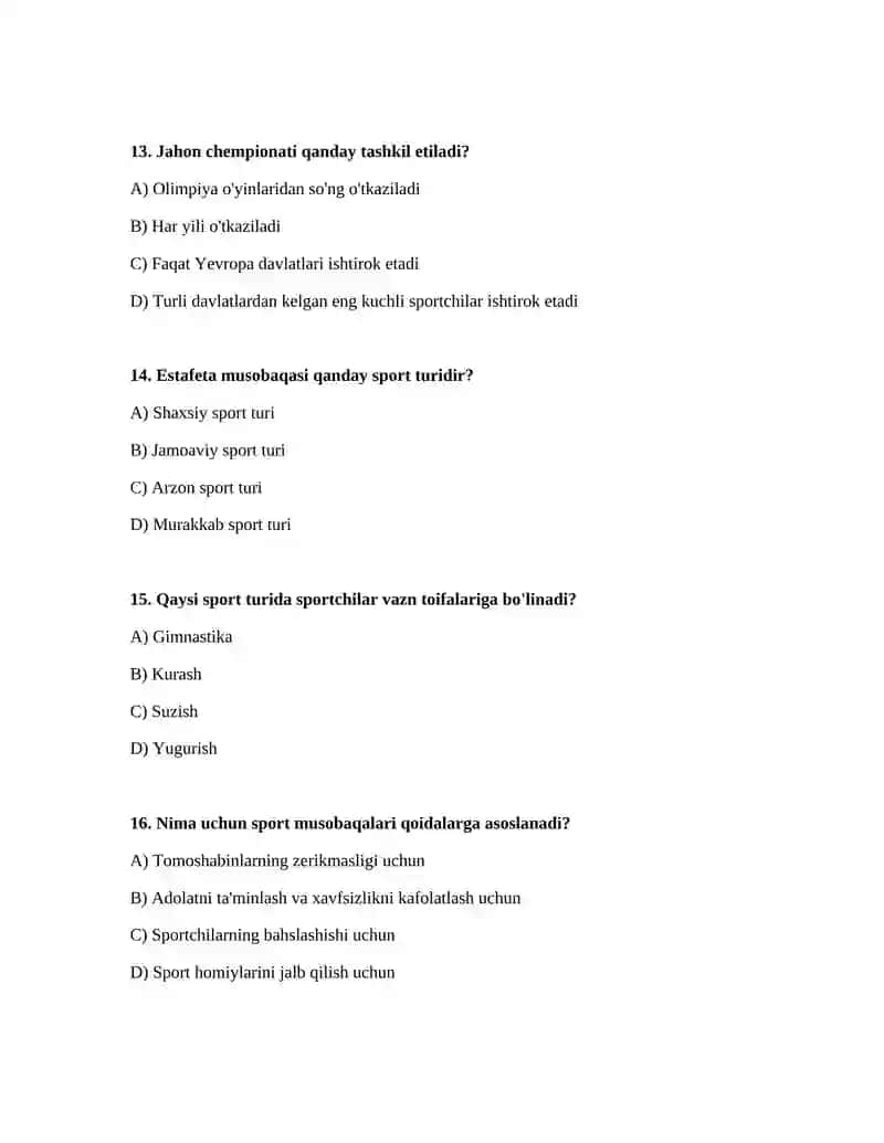 Sport musobaqasi turlari va xususiyatlari 4