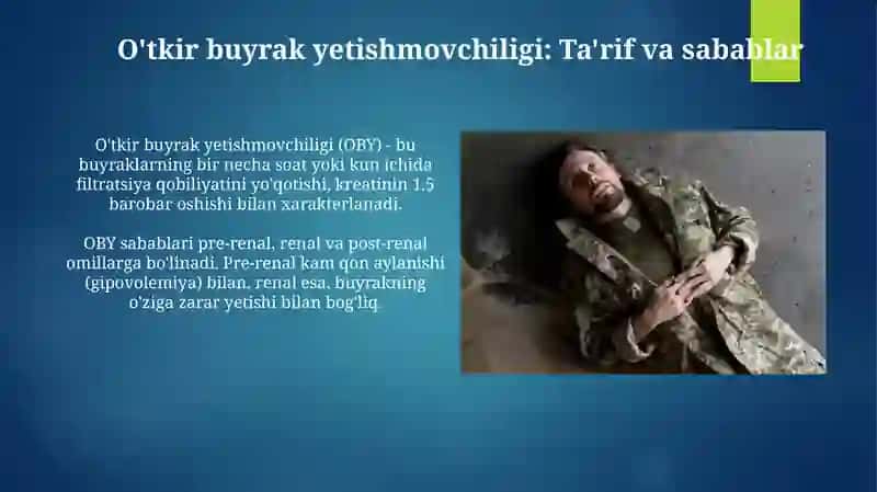 O‘tkir buyrak yetishmovchiligi: sabablari va mexanizmlari 4