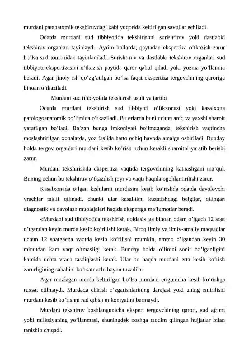 O'lim Vaqtini Aniqlash 4