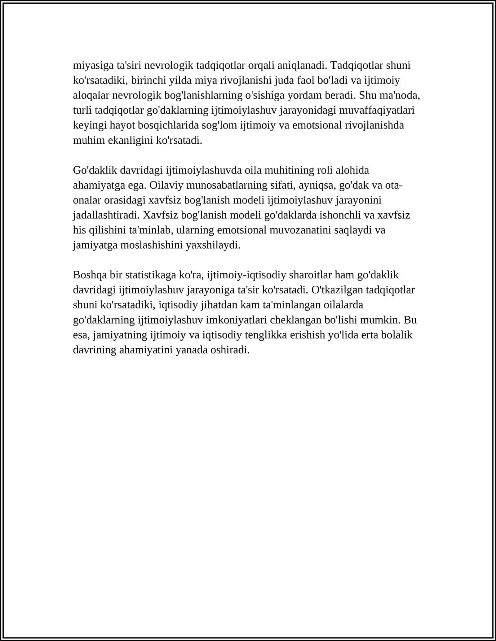 GOʻDAKLIK DAVRIDA IJTIMOIYLASHUVNING OʻZIGA XOSLIGI 4