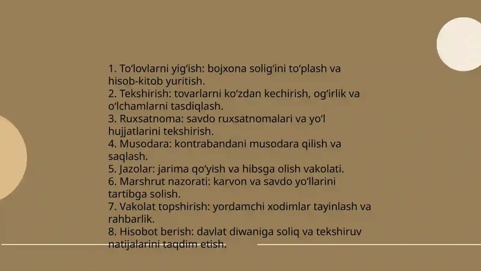 Amir Temur davrida bojxona ishi 4