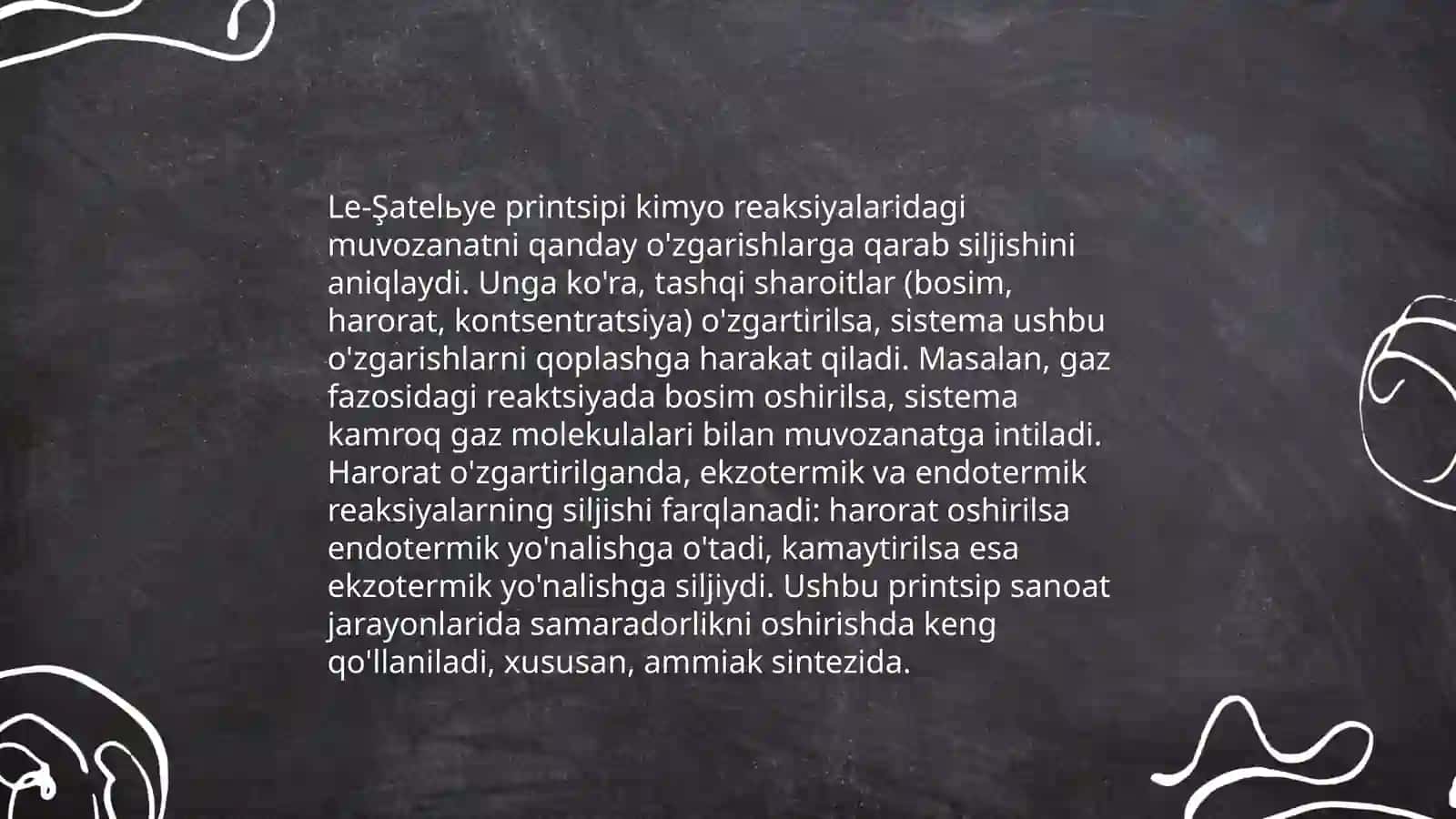 Kimyoviy muvozanat va ularning turlari 4