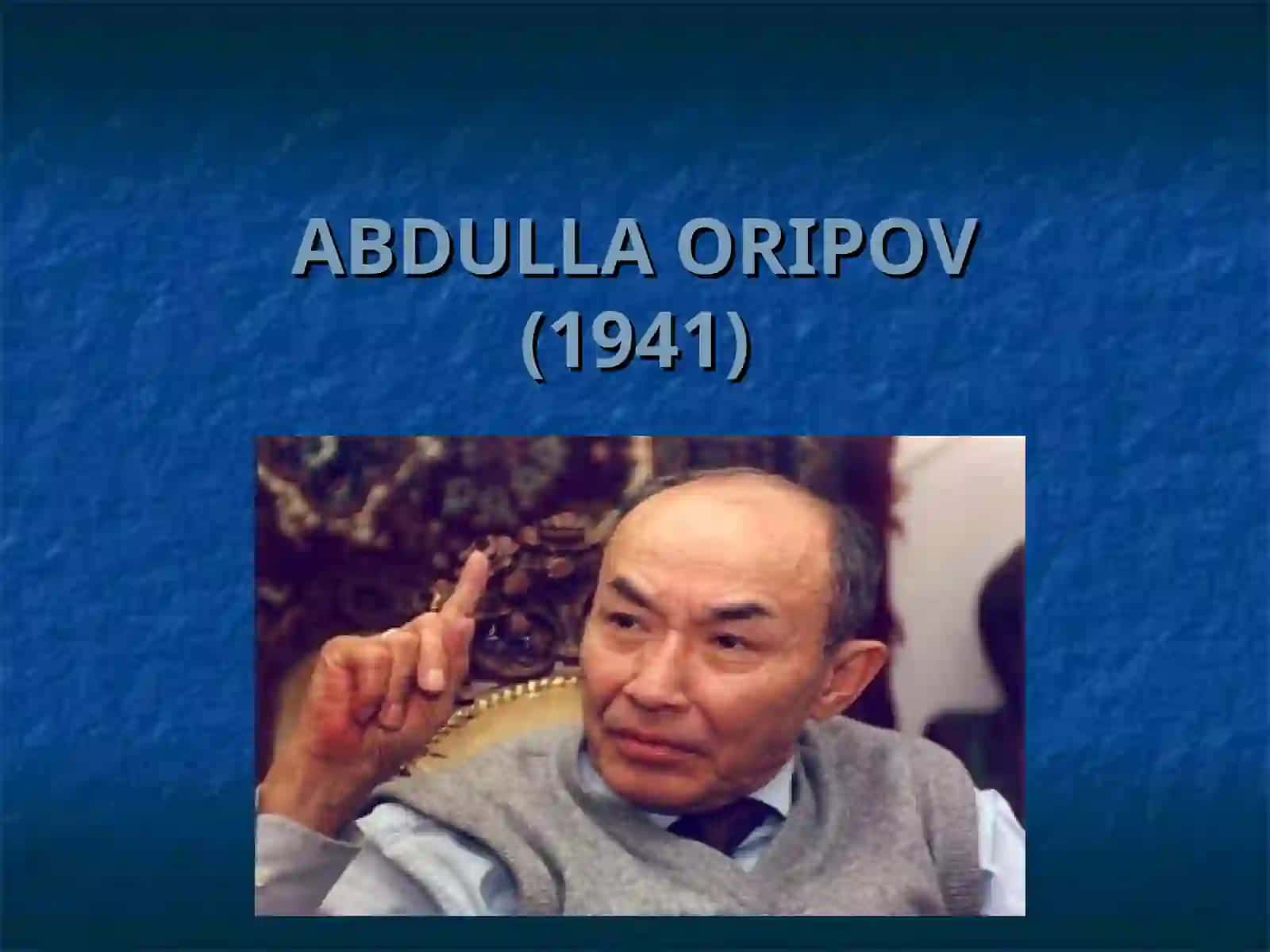 Abdulla Oripov 4