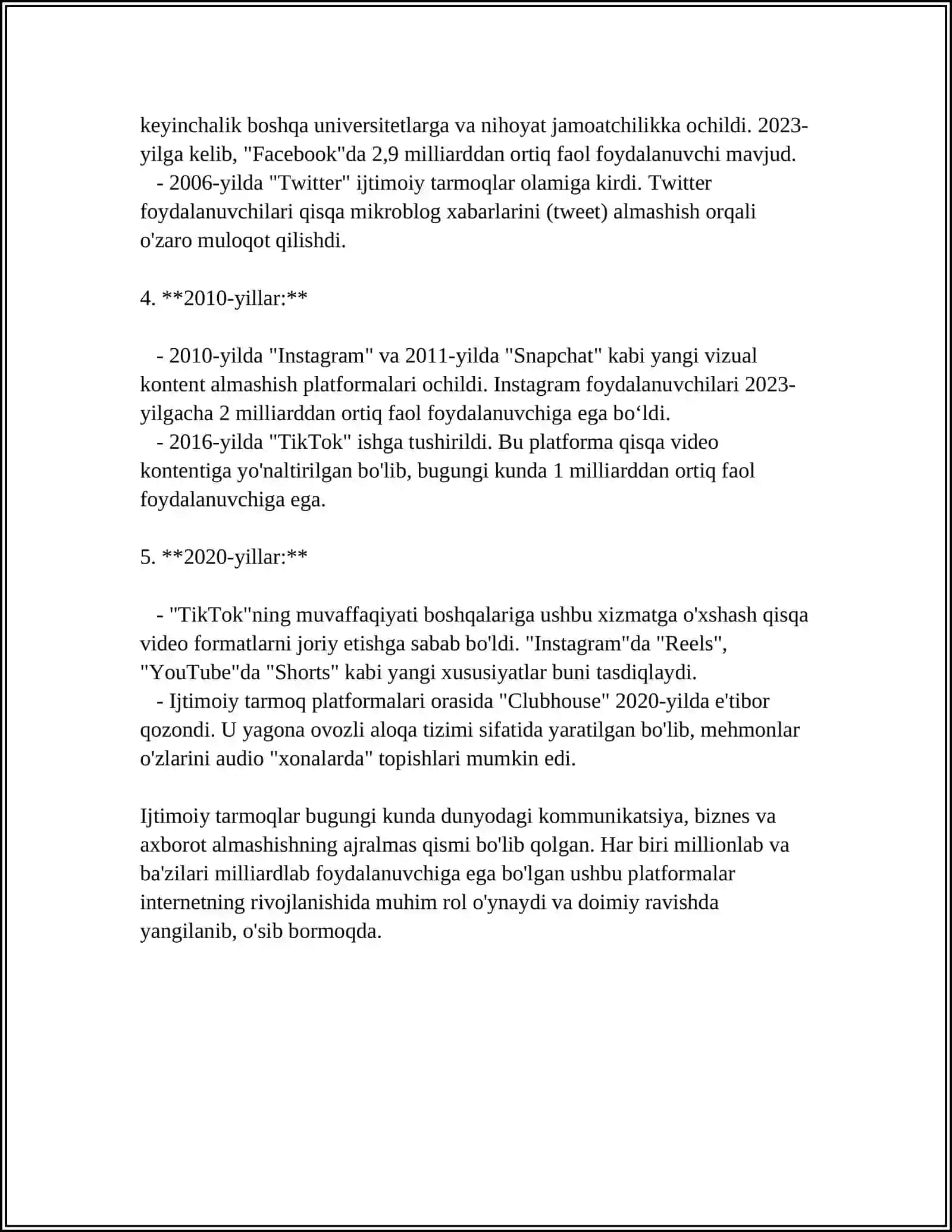 Ijtimoiy Tarmoqlar Tarixi va Rivojlanishi 4