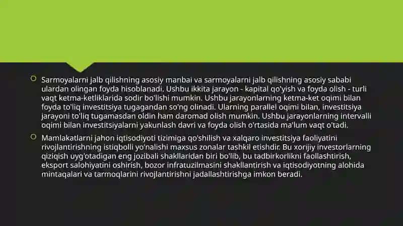 Xalqaro portfelli investitsiyalarini boshqarishning zamonaviy yo'llari 4