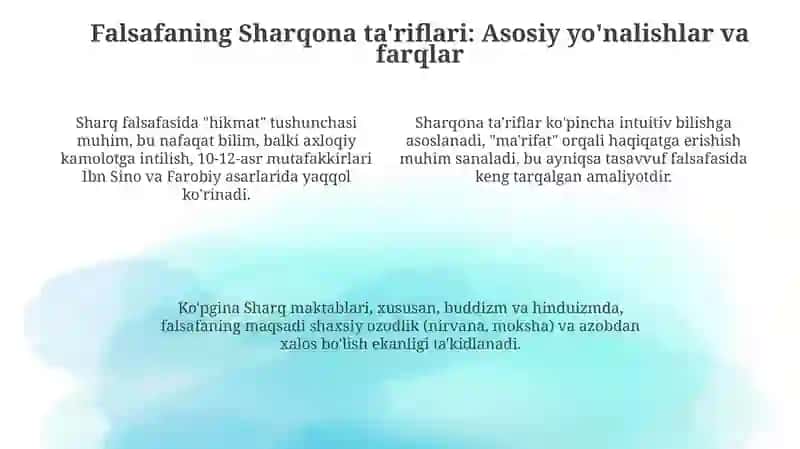 Falsafa Mohiyati: Sharq va G'arb Mutafakkirlari To'g'risida 4