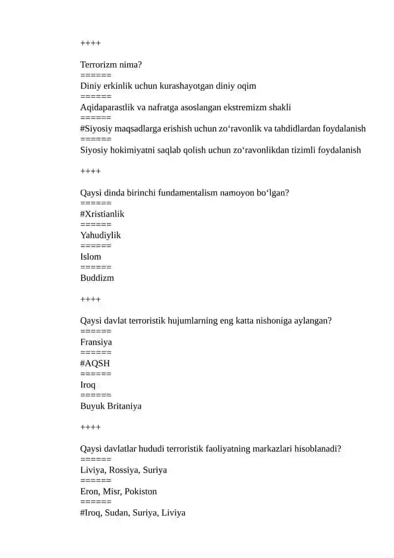 Mavjud ahvolni tubdan oʻzgartirish 4