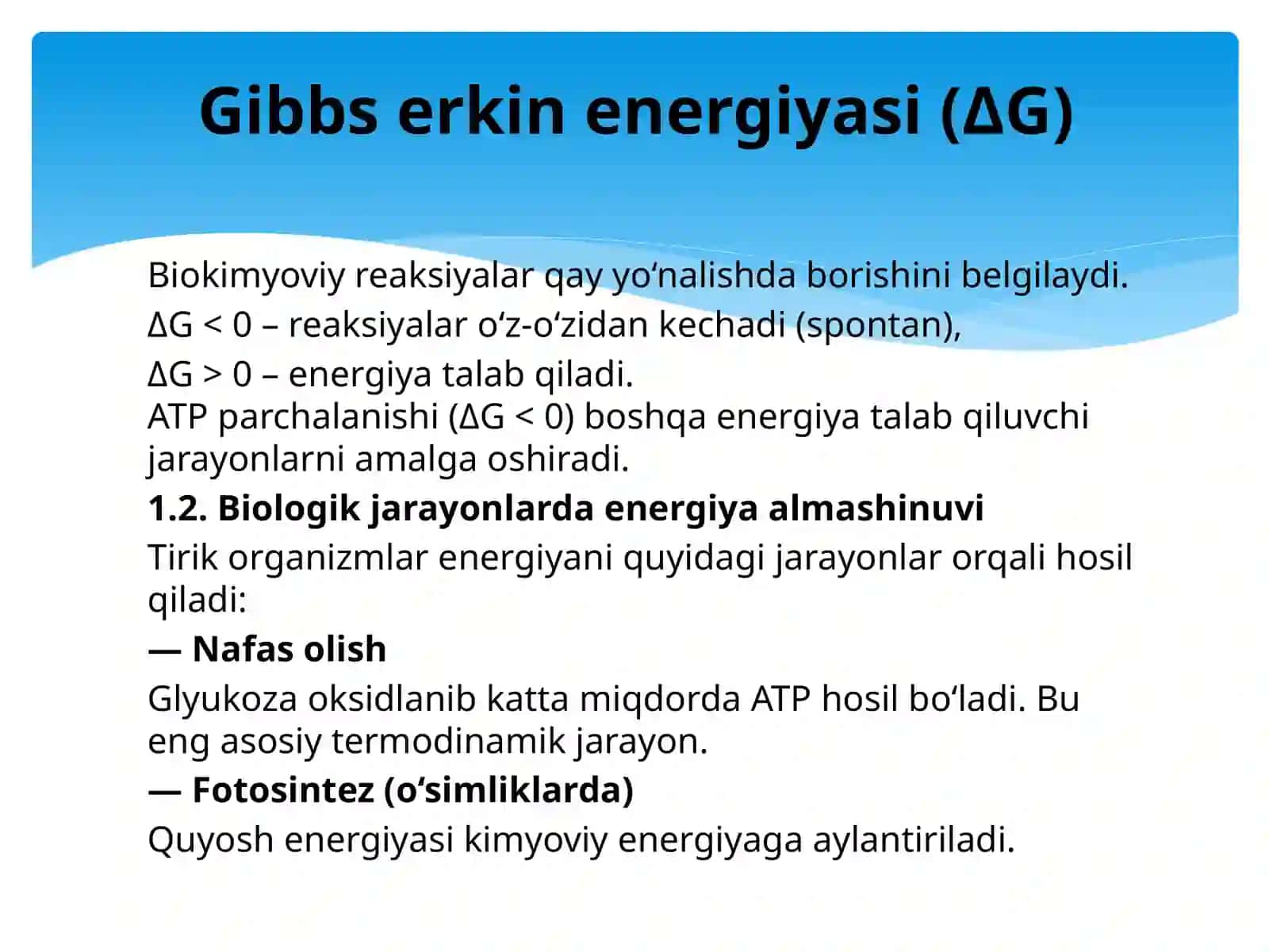 Biologik jarayonlar termodinamikasi. Tirik tizimlarga havo haroratining ta'siri 4