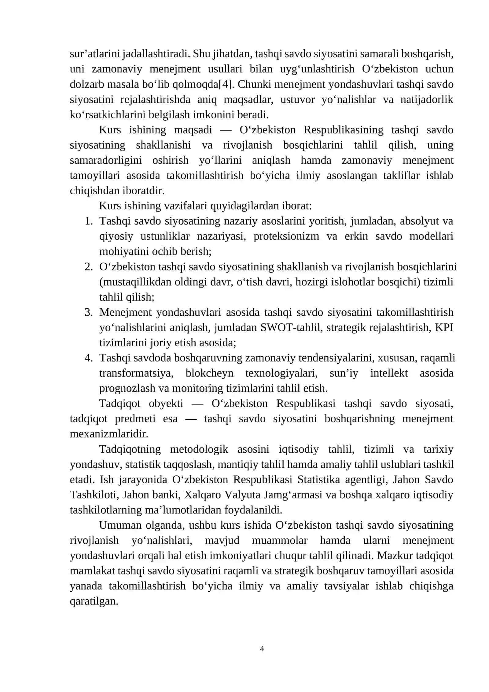TASHQI SAVDO SIYOSATI 4