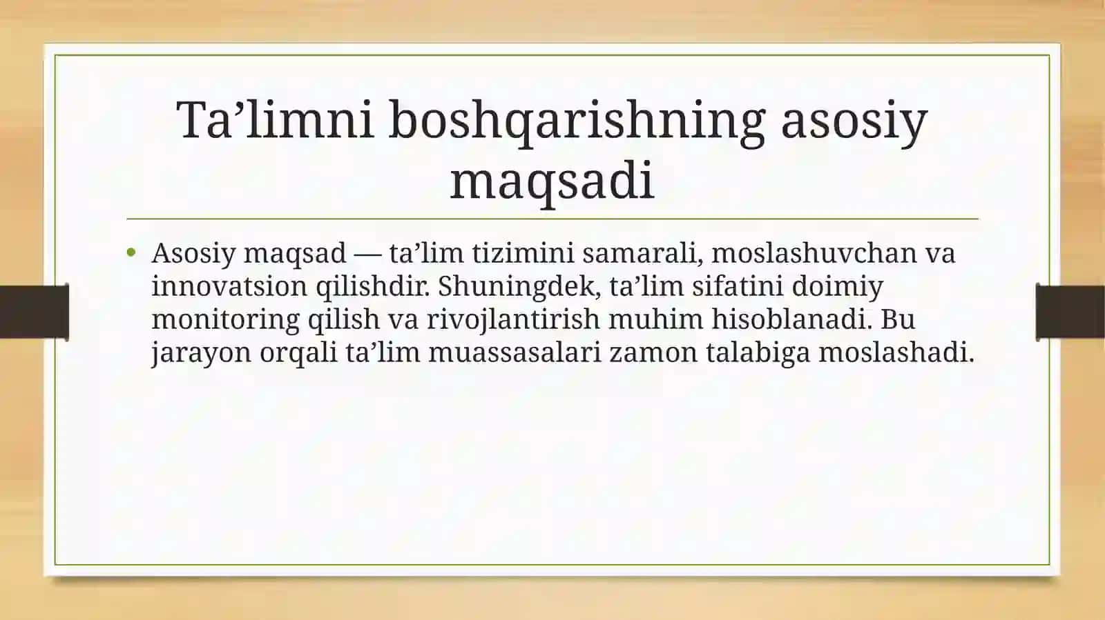Ta'limni boshqarishning umumiy tamoyillari va mexanizmlari 4