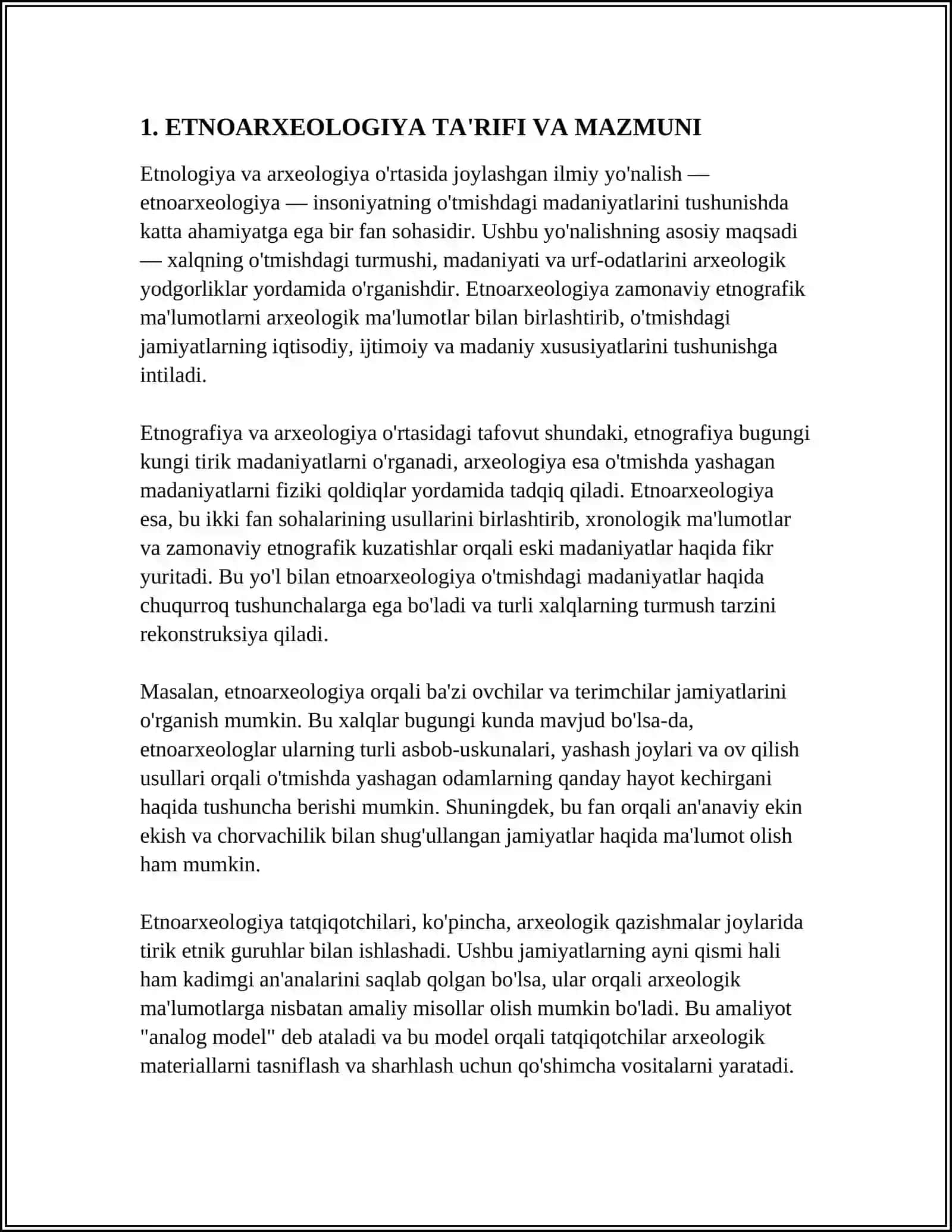 XIX-XX-ASRLARDA OLIB BORILGAN TADQIQOTLARDA ETNOARXEOLOGIYA RIVOJLANISHI 4