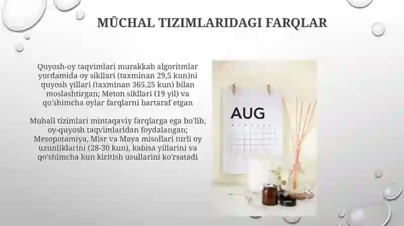 Quyosh-oy kalendari Va muchal haqida malumot 4