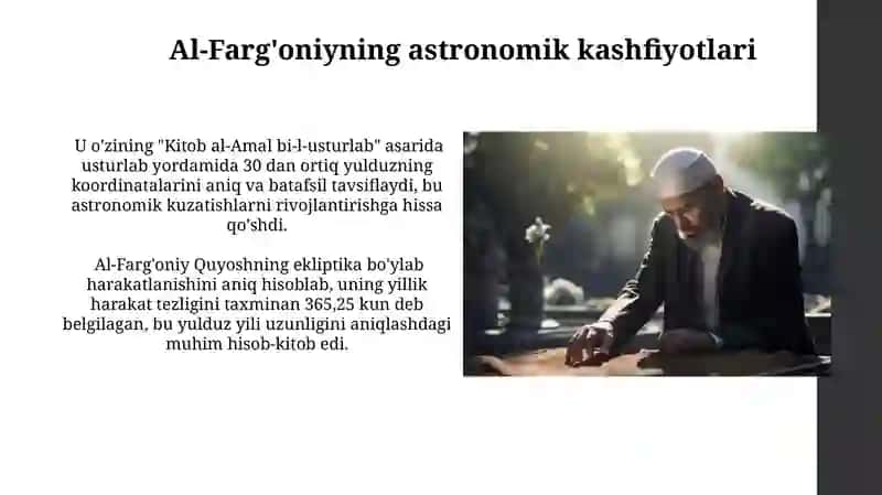 Ahmad al-Farg'oniy va uning merosi 4
