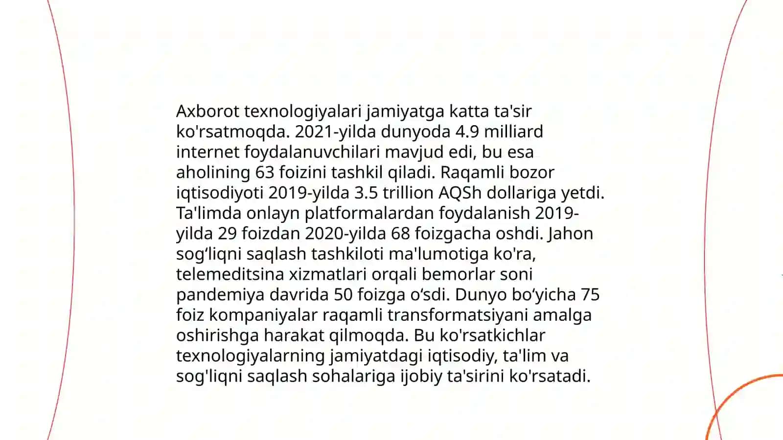 Axborotlashgan jamiyat va uning istiqbollari 4