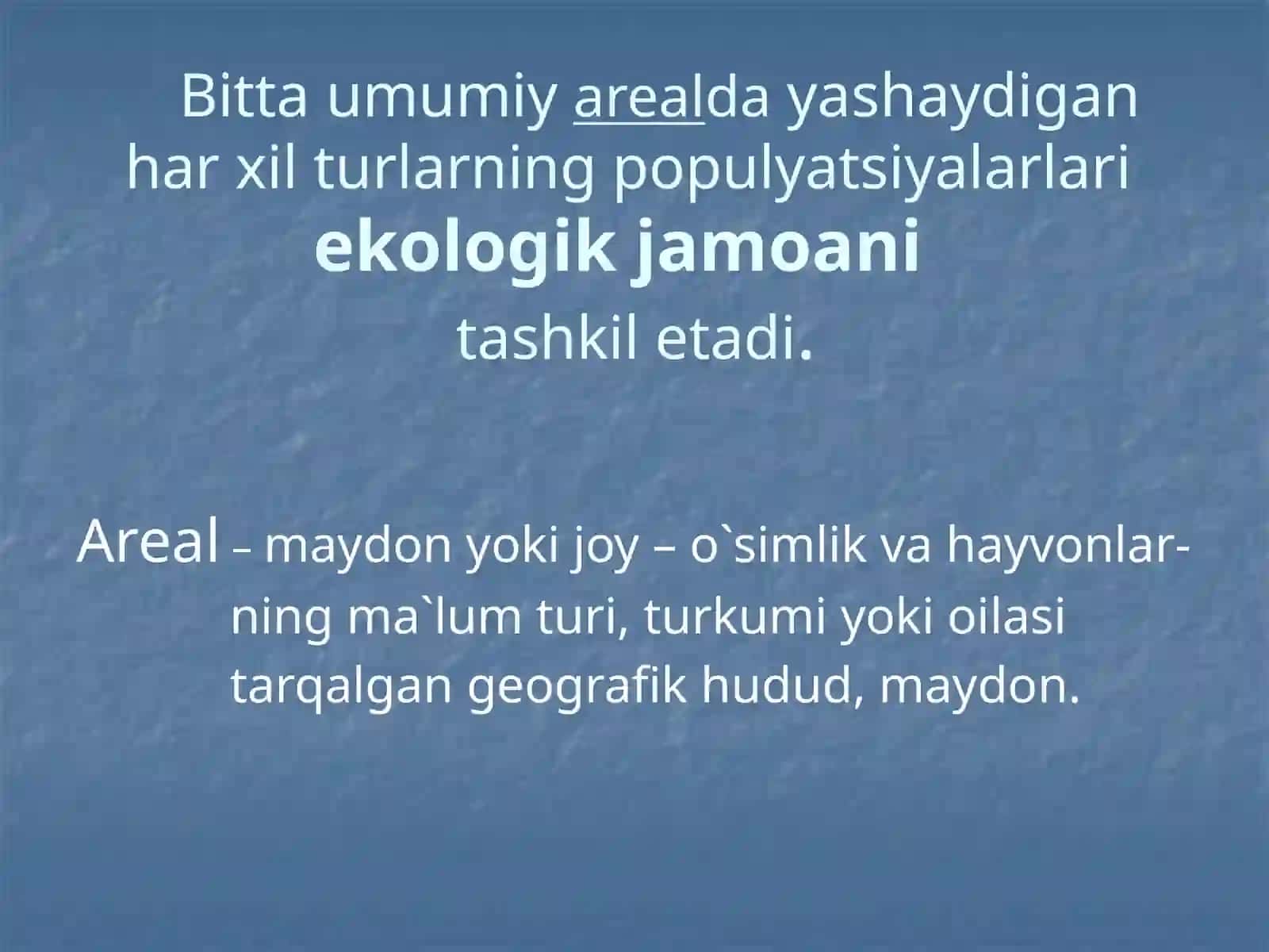 BIOGEOTSENOZLAR VA ULARNINGXUSUSIYATLARI. OZIQ ZANJIRLARIVA EKOLOGIK PIRAMIDALAR 4