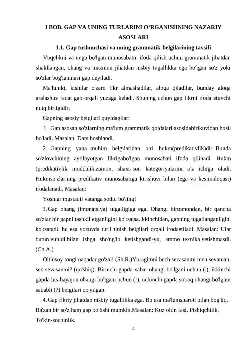 Gap va uning turlarini nutqiy vaziyatlar orqali o‘rgatish usullari 4
