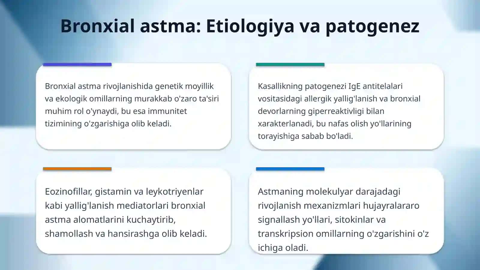 Allergik kasalliklar, etiologiyasi, patogenez iagnostika usullari, davolash tamoyillar 4