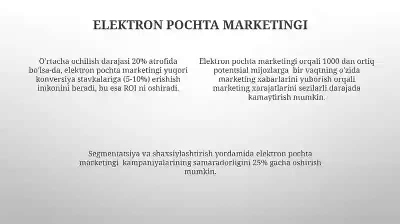 Marketing,uning turlari va bozor tizimidagi roli 4
