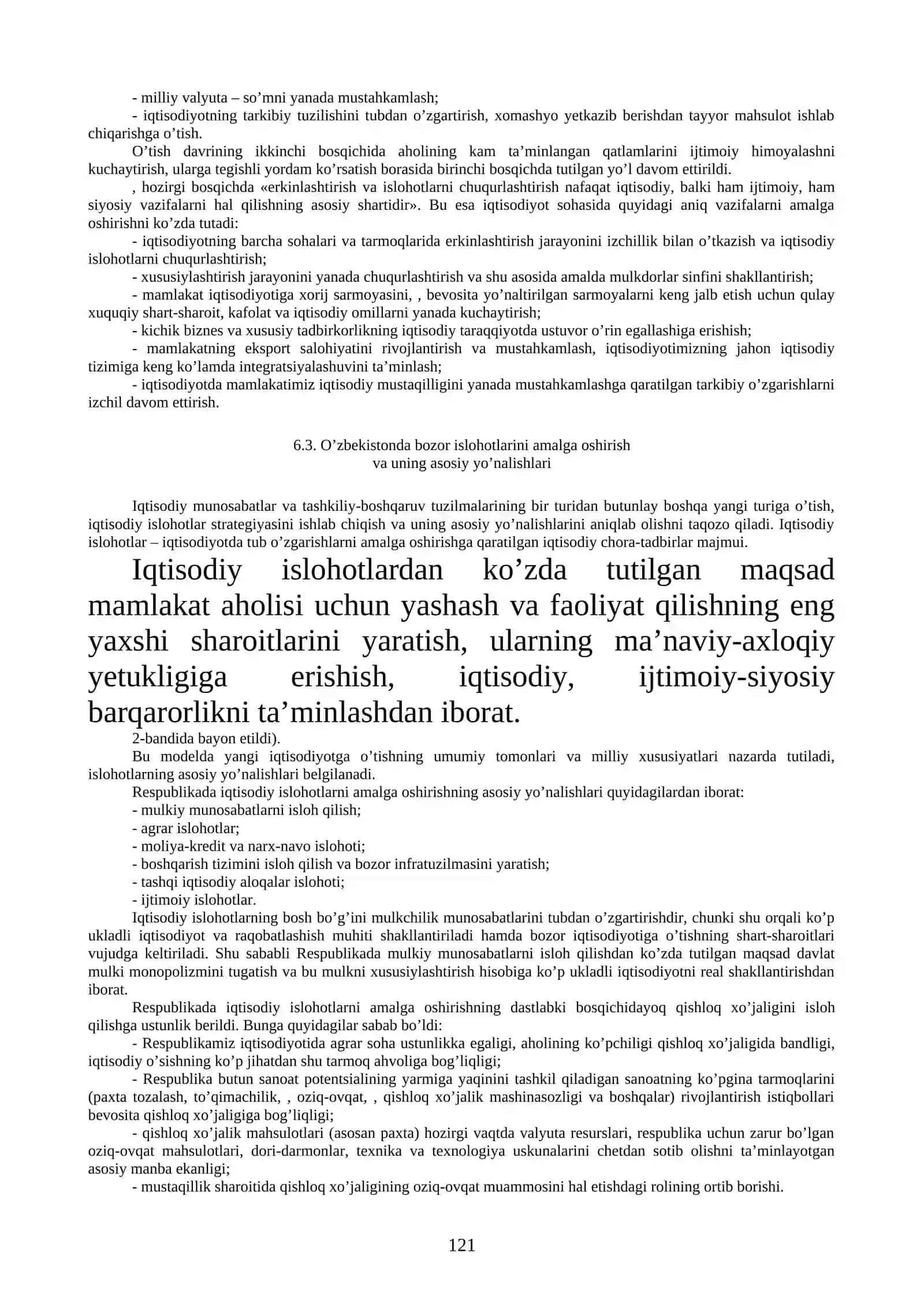 BOZOR IQTISODIYOTIGA O’TISH DAVRI VA UNING O’ZBЕKISTONDAGI XUSUSIYATLARI 4