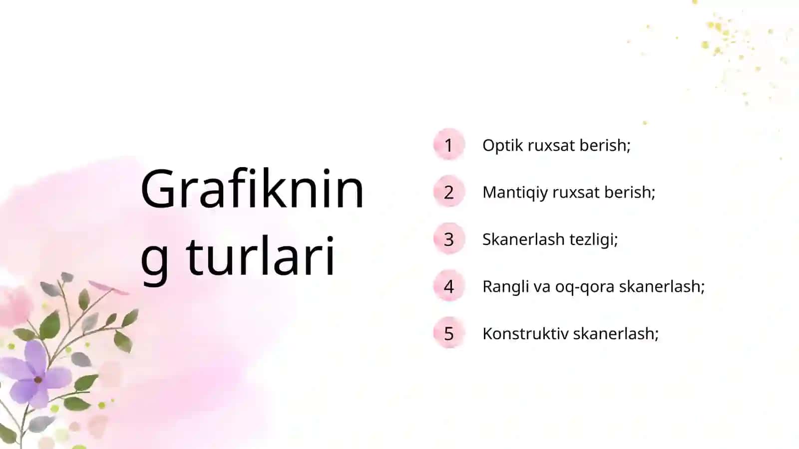 Grafik axborotlarni kiritish, taxrirlash va chiqarish 4