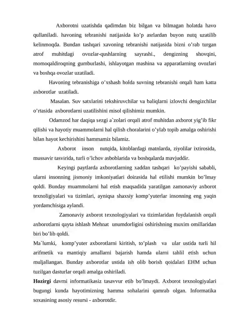 Axborot manbalari va ularning turlari 4
