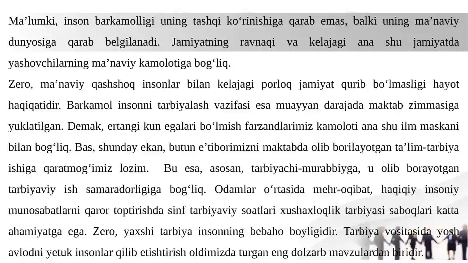 ABDULLA AVLONIYNING “TURKIY GULISTON YOXUD AXLOQ” ASARINING KOMIL INSON TARBIYASIDAGI O’RNI 4