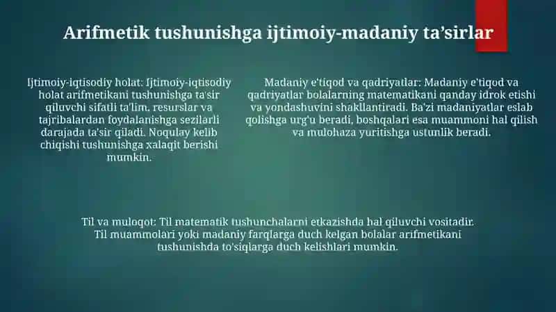Bolalarning Arifmetik Masalalarni Tushinishining Óziga Xos Xususiyatlari 4