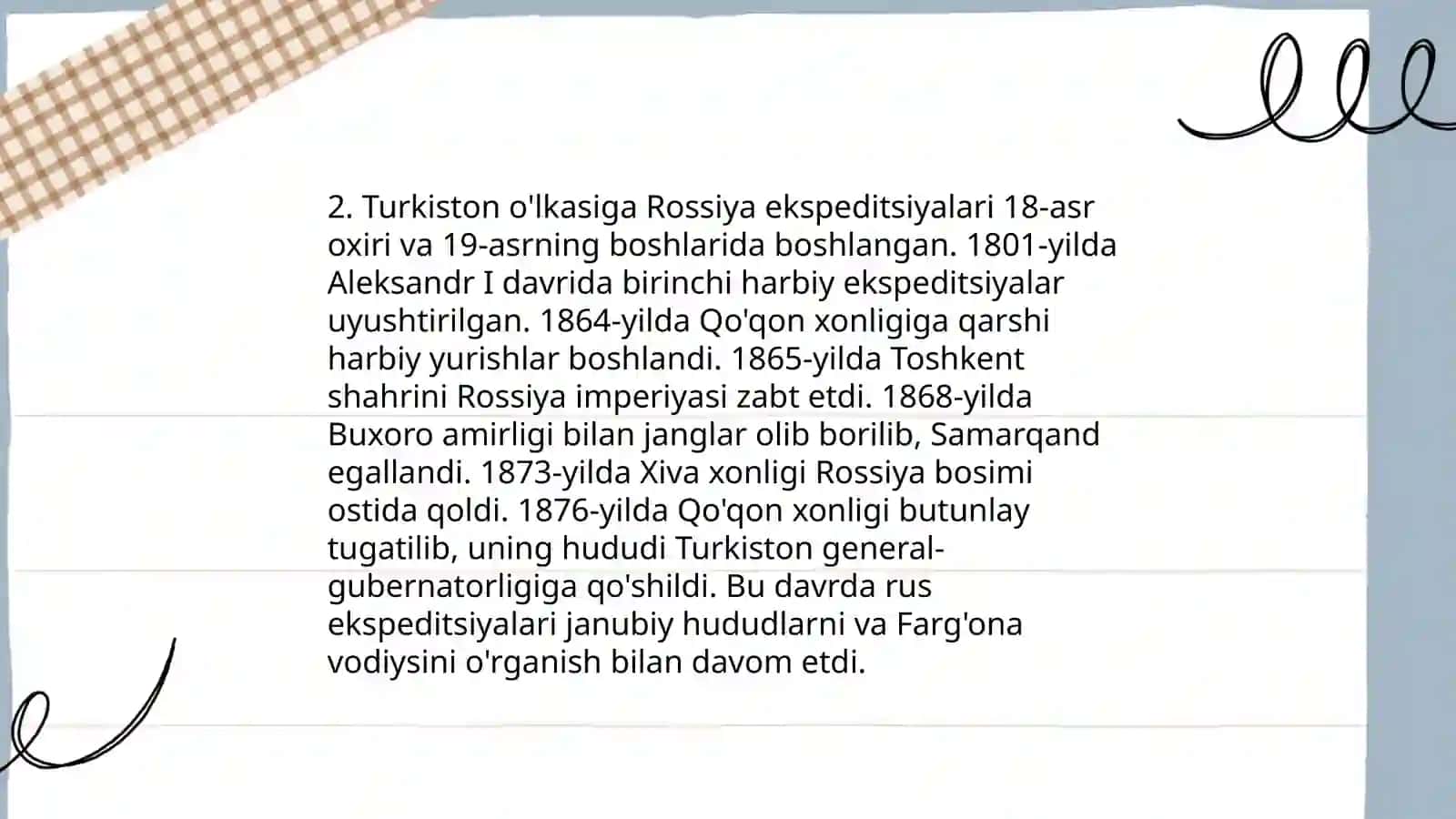 Rossiya imperiyasining O'rta Osiyoga harbiy yurishlari 4