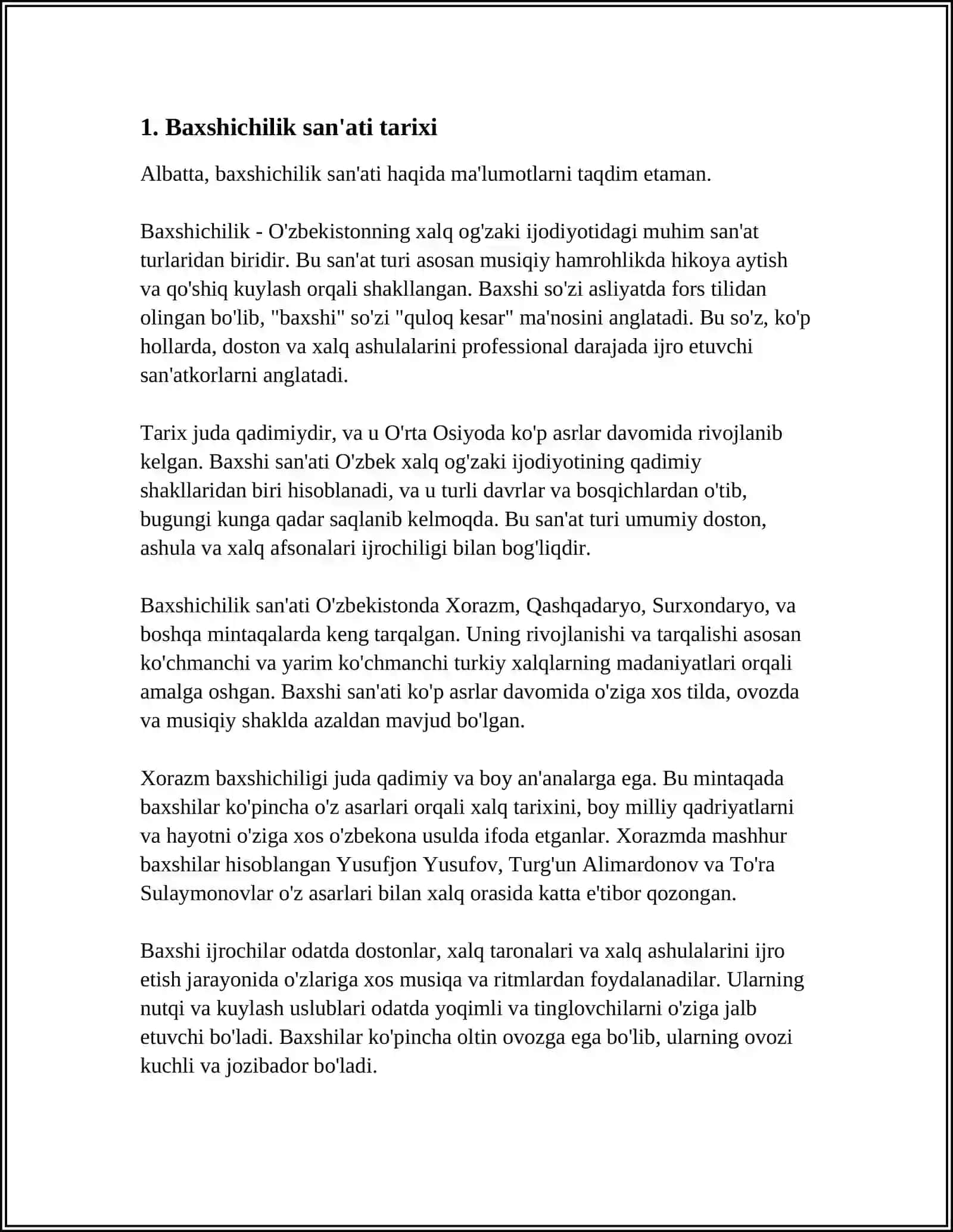 Baxshichilik san'ati 4