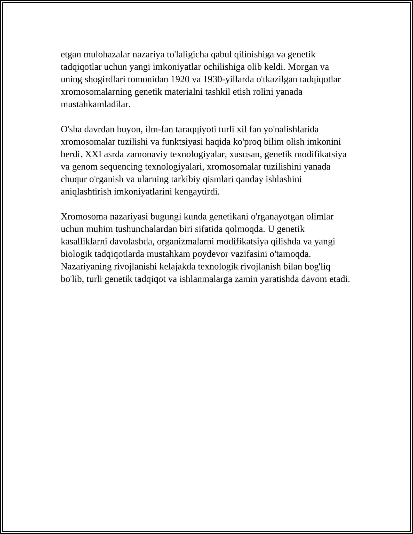 IRSIYATNING XROMOSOMA NAZARIYASI 4