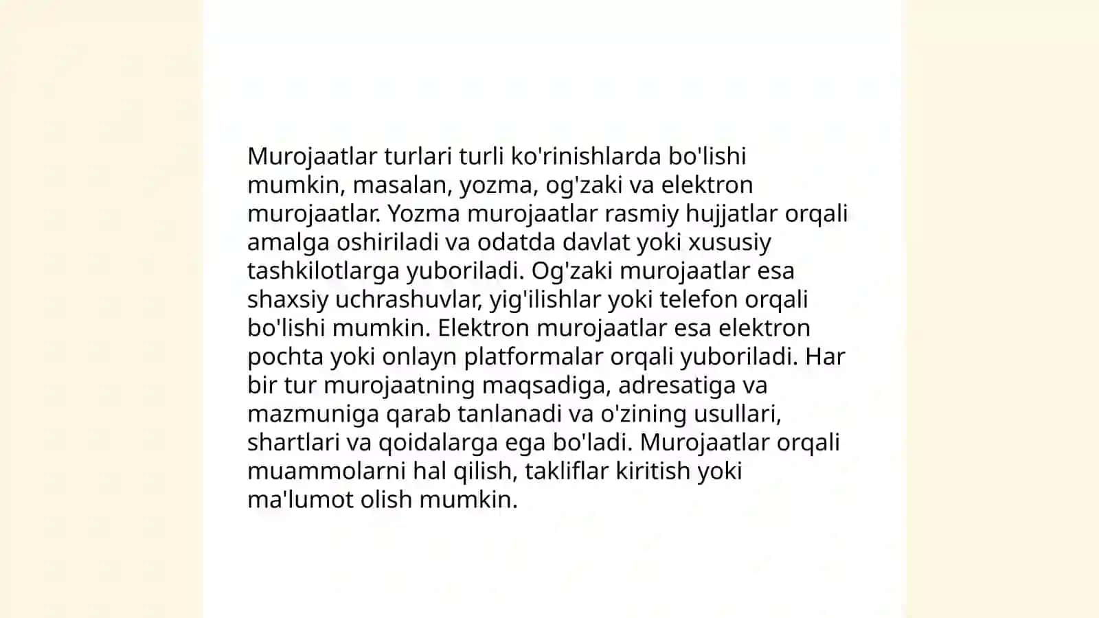 Murojaatlarini koʻrib chiqish tartib-qoidalari 4