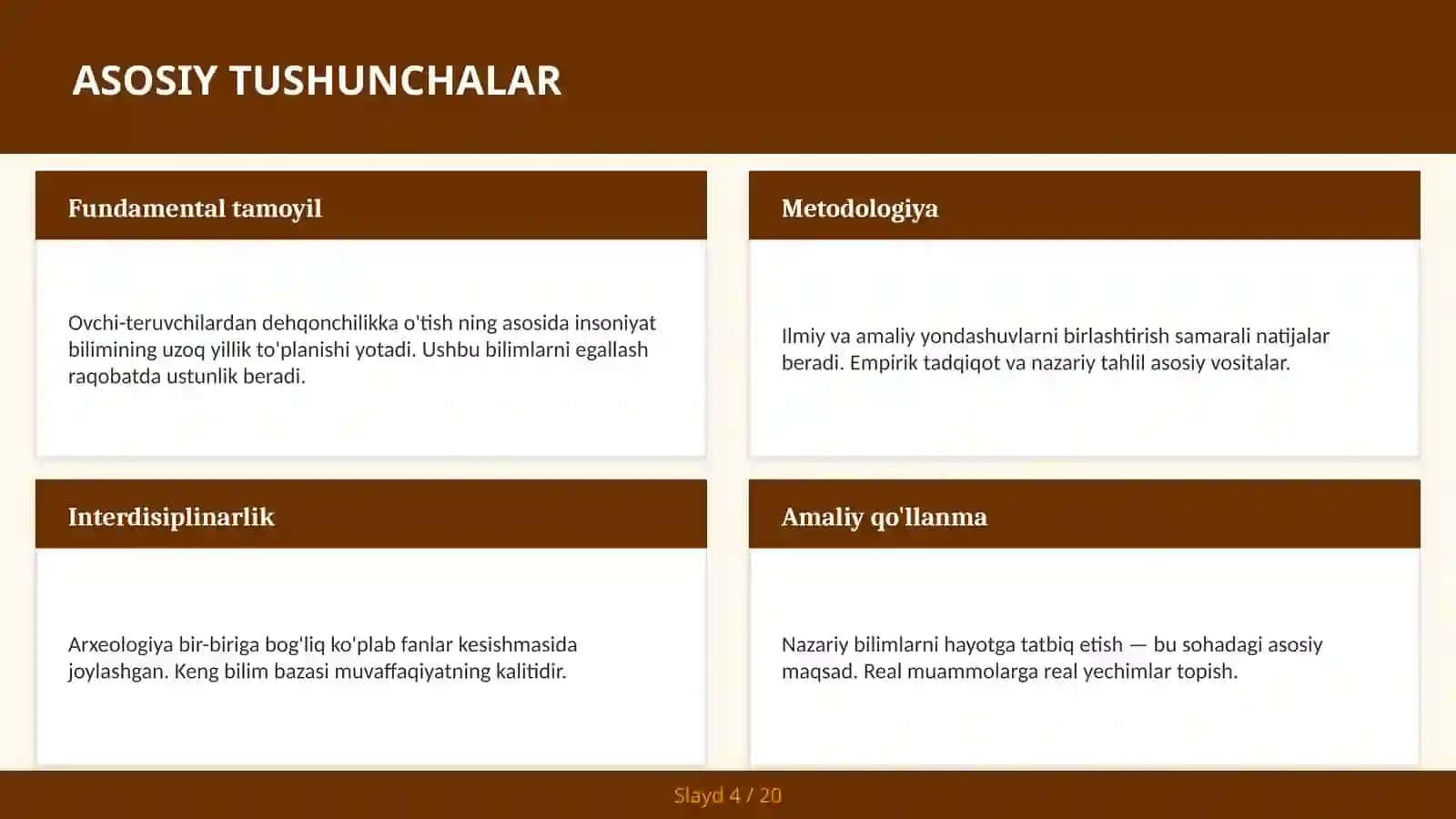 Ovchi-teruvchilardan dehqonchilikka o'tish 4