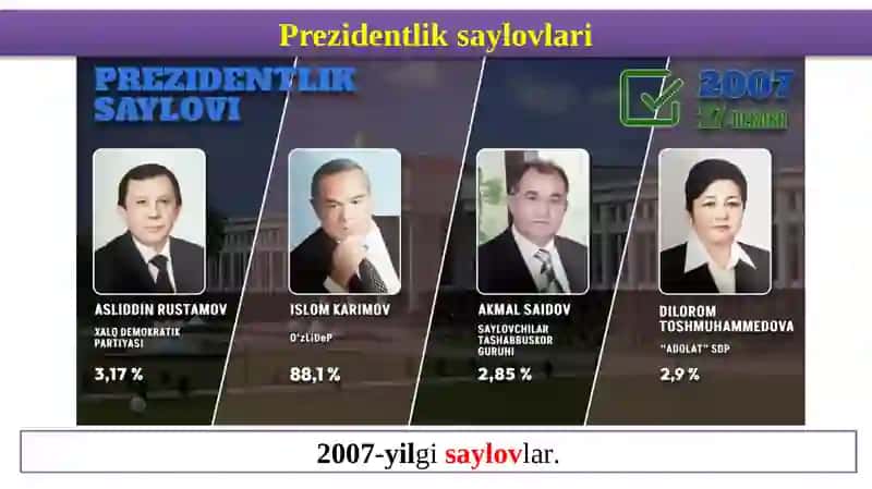 Mustaqil O‘zbekistonRespublikasiningtashkiltopishi 4