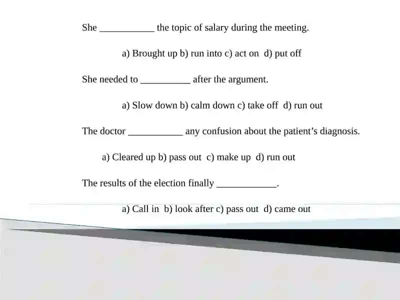 Multiple Choice Questions 4