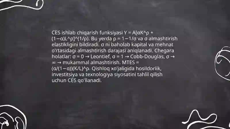 Qishloq xoʻjaligida mahsulot yetishtirishni ishlab chiqarish funksiyalari yordamida tadqiq qilish 4