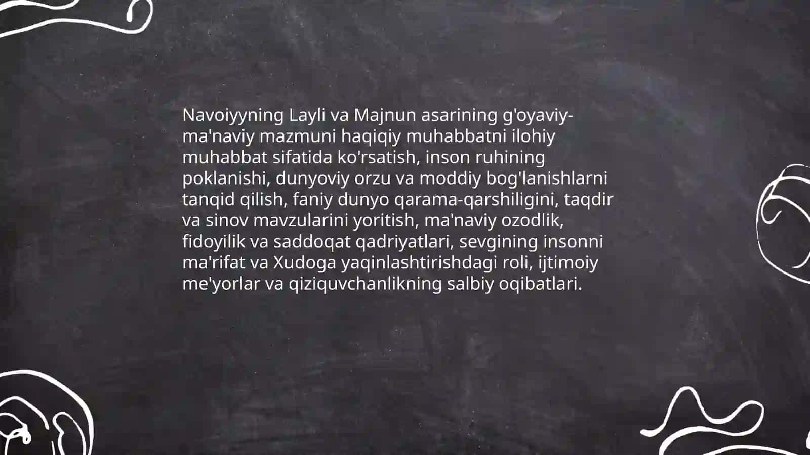 Alisher Navoiy Layli va Majnun Qosimjonova obida 4