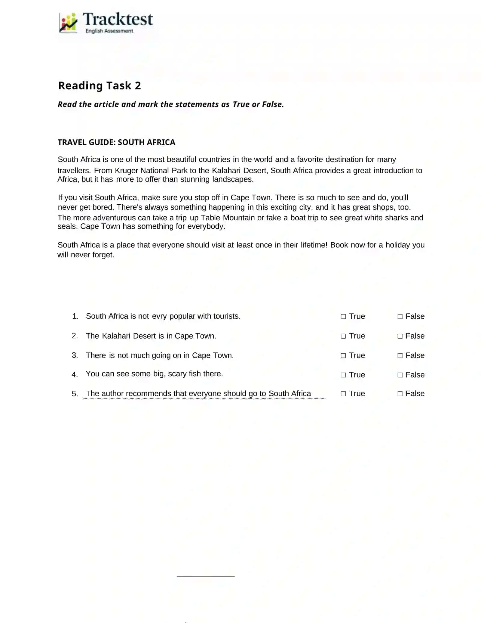 Reading Task 3 4